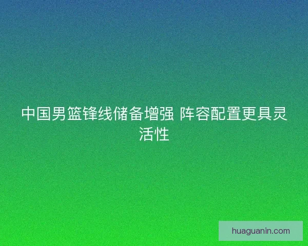 中国男篮锋线储备增强 阵容配置更具灵活性 中国男篮锋线储备增强 阵容配置更具灵活性
